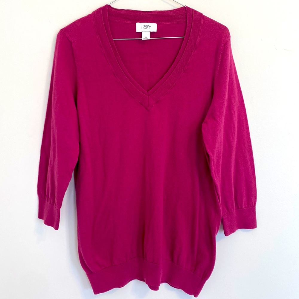 LOFT Ann Taylor XL Women’s 3/4 Sleeve Sweater